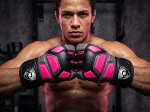 ถุงมือ MMA ดูเมลา อินเตอร์เนชั่นแนล อีโว สีดำชมพู หนังแท้ ป้องกันได้ทุกฤดู - Product Image 4