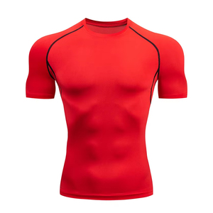 Custom Sublimation Mens for Fight Training Rash Guard Classic Solid Color Rash Guard Shirt - Product Image 1
