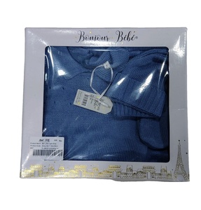 Pull d'hiver pour bébé Botex, col rond, bonnet, chaussettes unies, gants, motif en laine/viscose, écologique, respirant, anti-rétrécissement - Product Image 5