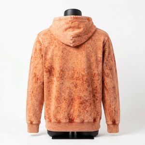 Sudadera con Capucha Oversize con Lavado Ácido, Estilo Urbano Personalizado, de Algodón Pesado, Prenda de Moda Casual - Product Image 4