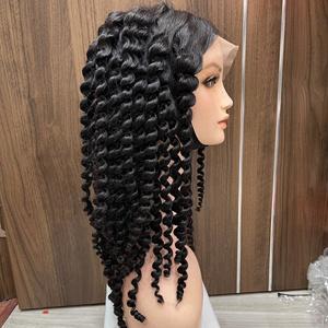 วิกผมลอนแบบอบไอน้ำ ผมแท้เวียดนาม 100% สีดำธรรมชาติ สินค้าขายดี - Product Image 1