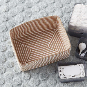 Panier de rangement en jute marron fait main de qualité supérieure Organisateur durable et polyvalent écologique pour la décoration intérieure et le bureau - Product Image 2