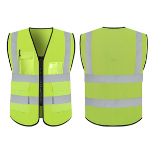Construction Safety <b>Vest</b> Breathable Casual High Visibility Reflective Multi Pocket Work <b>Utility</b> Men Women Custom Logo OEM ODM - Product Image 2