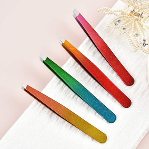 Juego de Pinzas para Cejas de Marca Privada con Logotipo Personalizado, Pinzas de Precisión de Acero Inoxidable Coloridas para Depilación Facial - Product Image 5