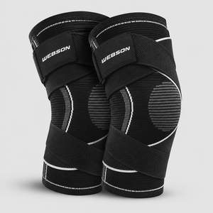 Webson Knee Support Adjustable Breathable Compression Sleeve Professional Protection Waterproof Hook Loop Closure Weight Lifting - Product Image 1