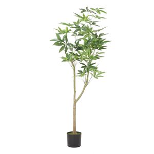 Albero della Fortuna Artificiale Pachira da 70,9 Pollici, Pianta Decorativa da Interno Resistente - Product Image 2