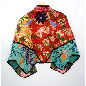 Wholesale 100% Cotton Designer Kantha <b>Jacket</b> MultiColor Ethnic Style Embroidery with open closure Handmade Vintage kantha <b>jacket</b> - Product Image 6