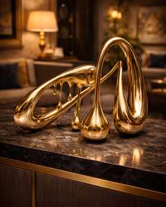 New Arrival Golden Brass Swan Figurine Handmade Eco-Friendly Durable Modern Design Tabletop <b>Decor</b> 1PC Living Room Centerpiece - Product Image 4