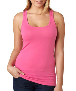 Women's Gray Knitted Hip Hop Breathable Cotton Scoop Neck Tank <b>Top</b> Casual Solid Color <b>Racerback</b> Sleeveless Regular Length - Product Image 5
