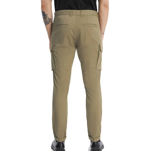 Men's Olive Utility <b>Cargo</b> <b>Pants</b> Straight Leg Multi Pocket Outdoor Trousers For Casual <b>Work</b> Travel And Hiking - Product Image 3