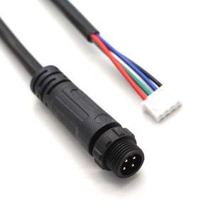<b>Waterproof</b> Round Connector <b>Cable</b> Male Female ABS Housing IP65 for LED Lighting - Product Image 5