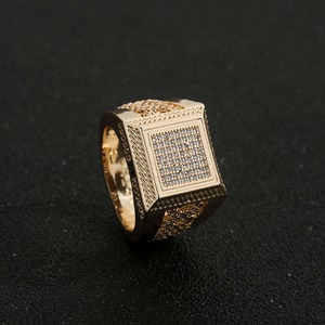 High on Demand <b>Iced</b> Out Moissanite Diamond Hip Hop <b>Ring</b> for Engagements Special Occasions and Fashion-Forward Streetwear Looks - Product Image 3
