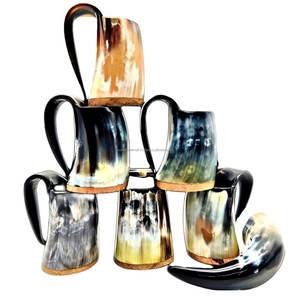 Luxe 500ml verre corne tasse Style américain Design moderne pour les fêtes mariages décor à la maison personnalisable Logo accessoire cadeaux - Product Image 1