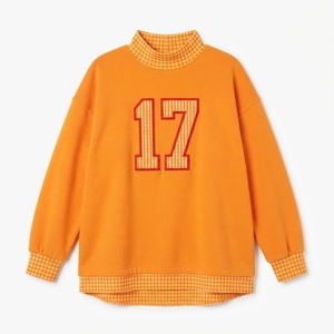 FORCETRA INDUSTRIES Sudadera de cuello alto extragrande para mujer, color granate, con letras y número 79 aplicados, manga larga, estilo casual, personalizada - Product Image 3