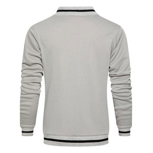 Nouvel ensemble de survêtement printemps 2026 pour homme, doux, confortable et respirant, avec fermeture éclair, idéal pour l'échauffement, survêtements unis - Product Image 4