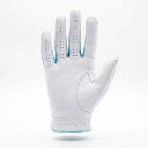 Gant de golf blanc pour gaucher avec motif d'arbre, en cuir véritable, respirant, fermeture auto-agrippante, pour femmes, sport - Product Image 3