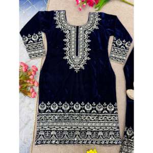 Conjunto de ropa de fiesta elegante y elegante para mujer de diseñador con parte inferior superior y Dupatta - Product Image 6