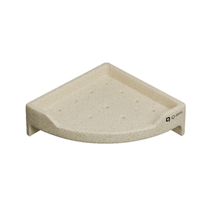 Étagère d'angle empilable de 9 pouces pour salle de bain, panier triangulaire en fil métallique pour articles de toilette et gain de place sur comptoir - Product Image 1