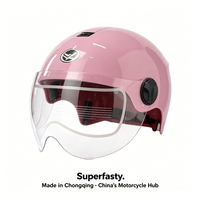 Équipement de protection pour la conduite, casque de moto ouvert de luxe, matériau ABS, ventilation, design léger, toutes saisons, pour les navetteurs