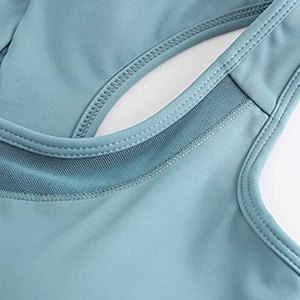 Sujetador deportivo de yoga para mujer al por mayor, transpirable, con logo frontal, de alta sujeción, con almohadillas extraíbles, sin costuras - Product Image 4
