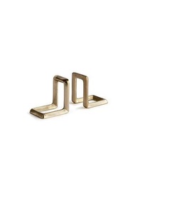 Sujetalibros de metal elegantes, organizador decorativo resistente para estanterías, para el hogar, la oficina, la biblioteca, almacenamiento y exhibición - Product Image 5