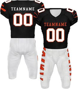 Ropa Deportiva Cómoda de Alta Calidad a Precio Razonable, Uniforme de Fútbol Americano Personalizado con Nombre y Número del Equipo - Product Image 1