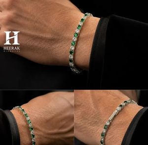 Luxury Emerald and Diamond Alternating Tennis Bracelet 14K/18K Gold Fine Jewelry Manufacturer - Product Image 2
