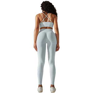 Heavy Fashion Printed Fitness Workout Yoga Set Sports Bra And Legging Set - Product Image 2