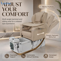 Matériel de salon de manucure, équipement de soin des pieds avec massage électrique, chaise de spa pour manucure et pédicure avec jet magnétique