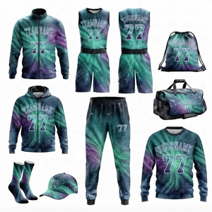 Diseña tus Propios Uniformes de Baloncesto Transpirables Estampados, Gran Venta, Nuevo Diseño, Uniforme de Baloncesto de Verano, Juego Completo - Product Image 2