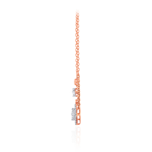 GLEAMORA ENTERPRISE Colgante de Diamante Cultivado en Laboratorio Oro Rosa Diseño Ojo Turco Corte Brillante para Mujer, de Moda, Uso Diario, Religioso - Product Image 3