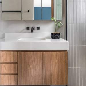 JY Vietnam Modern European Style Fully Assembled MDF Carcass Melamine Finish <b>Mirrored</b> <b>Vanity</b> Sink Bathroom <b>Vanities</b> 5 Year - Product Image 6