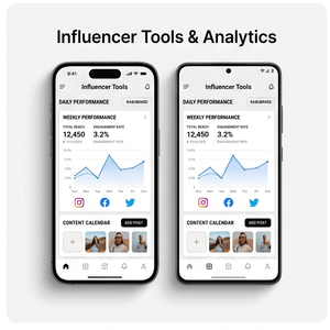 Application de marketing d'influenceurs Royalcraft – Offres de marques, gestionnaire de campagnes, marché des créateurs et analyse des données iOS/Android - Product Image 3