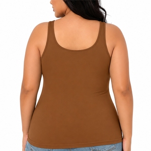 <b>Women</b> Plus Size Tie Dye <b>Tank</b> <b>Top</b> Premium Quality <b>Knitted</b> Eco-Friendly Casual Summer Wear Breathable OEM Customizable - Product Image 2