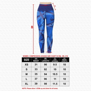 Blaze Fight Wear Yoga Leggings Cintura alta Transpirable Cintura elástica Yoga Leggings Secado rápido Crossover Cintura Ligera - Product Image 5