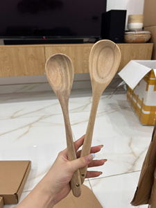 Handmade Wooden Spoon Unique Design Acacia Wood OEM Custom Order Available - Product Image 5