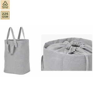 225 GSM Recycled Cotton <b>Storage</b> <b>Laundry</b> Bag Home <b>Storage</b> 37x58x15 cm Custom Logo Wholesale OEM Private Label Model SS543-R - Product Image 1