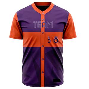 Conjunto de uniforme de béisbol unisex de primera calidad, ropa deportiva transpirable y sublimada, diseños de logotipo personalizados, uniformes de béisbol de dos tonos de color - Product Image 3