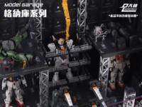 Aksesori Kolom Penyangga Hanggar Mecha Skala, Struktur Industri Plastik, Bingkai Robot, Diorama Sci-Fi, Model Mainan 20-Potong untuk Pajangan