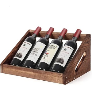 Estante para Vino Decorativo de Madera Natural, Organizador de Botellas de Vino para Ahorrar Espacio en la Despensa y la Encimera - Product Image 3