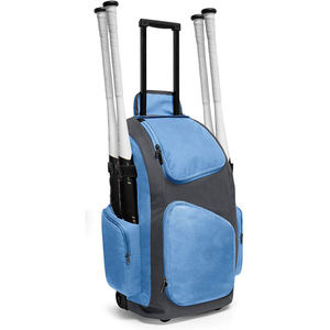 Sac de baseball à roulettes Bagnex 2026, capacité 4 battes, compartiment à chaussures, robuste, polyester 600D, 50-70L, personnalisable - Product Image 2
