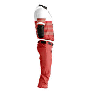 Conjunto de Pantalones y Camiseta de Béisbol a Rayas, Impresión Digital Personalizada con Nombre del Jugador, Cintura Elástica Antibacteriana, Uniforme Retro, Marca Privada OEM - Product Image 3