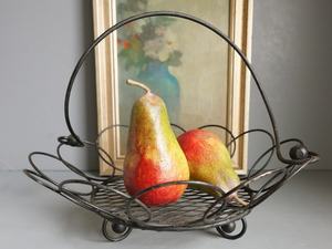 Panier de rangement multifonctionnel et écologique en fil de fer noir moderne pour collations et légumes, bol à fruits de comptoir pour la décoration intérieure - Product Image 3