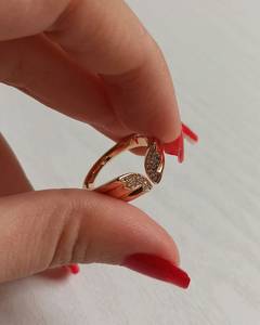 Anillo de Oro con Mariposa de Estilo Único, Corte Redondo, Micro Pavé de Moissanita, Banda Abierta, Anillo de Diseño para Fiesta, Regalo de Aniversario para Mujer - Product Image 4