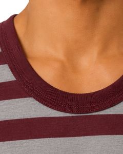 <b>Maroon</b> Gray Striped Men Cotton Tank <b>Top</b> Sleeveless Vest Casual Summer Gym Fitness Shirt Breathable Loose Fit Streetwear Tank <b>Top</b> - Product Image 5