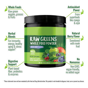 Superalimento verde en polvo orgánico natural 100% con etiqueta privada para todas las mujeres embarazadas incluidas - Product Image 2