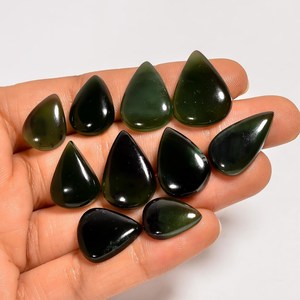 Cabujón de Jade Nefrita Natural Verde, Gema Suelta de Jade Nefrita de la Mejor Calidad, para la Fabricación de Joyas - Product Image 3