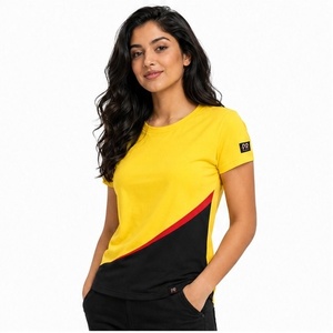 Camiseta de Mujer al por Mayor OEM, Personalizada con Serigrafía, Sólida, Oversize, 220 GSM, Estilo Holgado Informal de Verano, de Algodón - Product Image 1