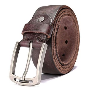 Nouvelle ceinture décontractée en cuir de vache véritable à 100 %, longueur personnalisable, design unisexe pour hommes et femmes, cuivre durable et écologique - Product Image 3