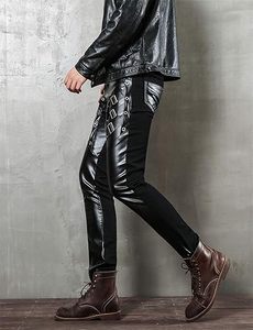Pantalon pour homme en cuir de vachette véritable personnalisé, de haute qualité, coupe droite, tendance, imperméable, respirant et écologique - Product Image 3